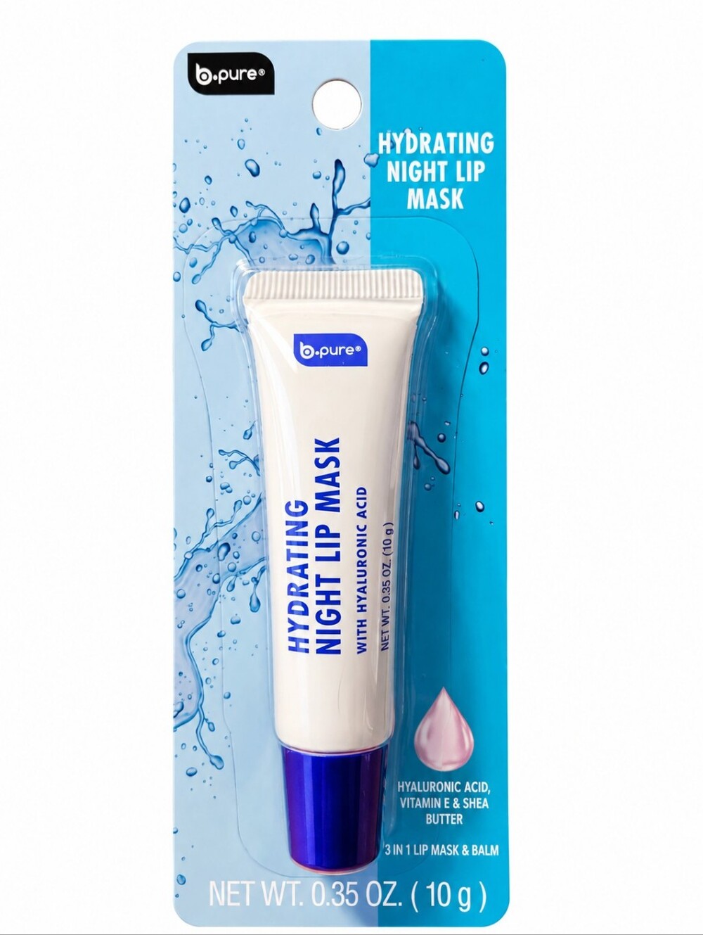 Hydrating Night Lip Mask – Cream (Overnight Lip Balm) Hyaluronic Acid 0.35 oz